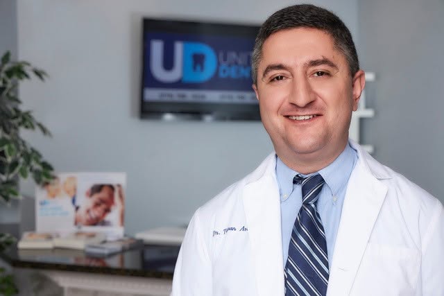 Dr. Tigran Avetisyan smiling at United Dental in Lowell, MA
