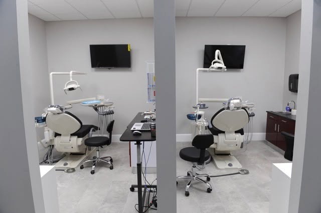 Clean, modern treatment rooms at United Dental in Lowell, MA